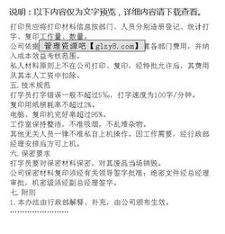 打字復(fù)印管理辦法